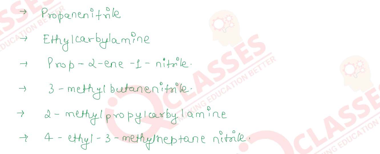 Class Isc Chemistry Chapter Organic Compounds Containing Nitrogen