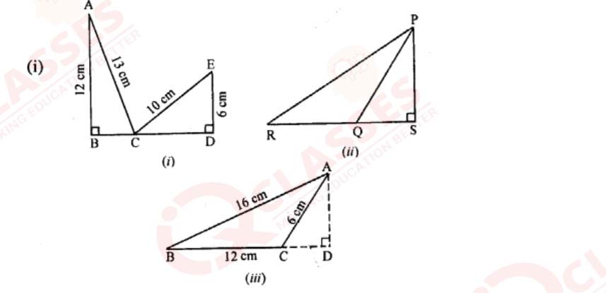 Class Icse Maths Ml Aggarwal Chapter Pythagoras Theorem