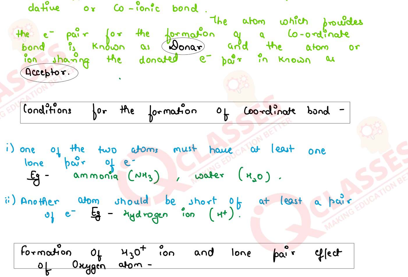 Class 10 ICSE Chemistry Important Notes Chapter Chemical Bonding