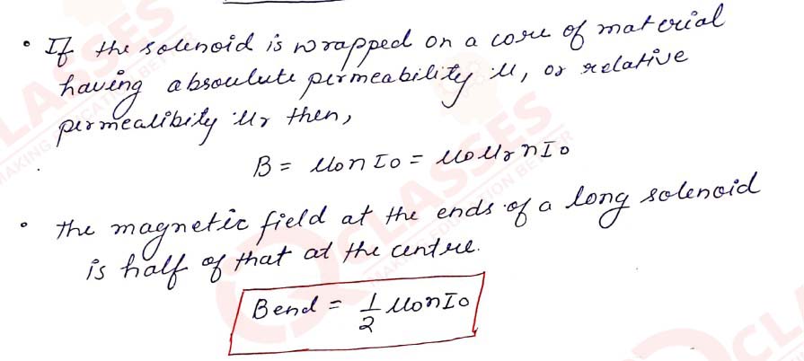 Class 12 ISC Physics Important Notes Chapter Moving Charges And Magnetism