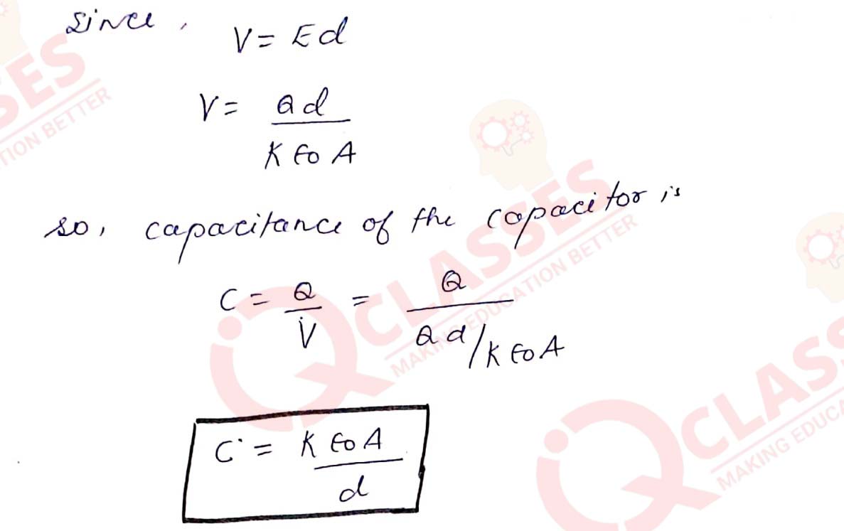 Class 12 ISC Physics Important Notes Chapter Capacitors and Dielectric