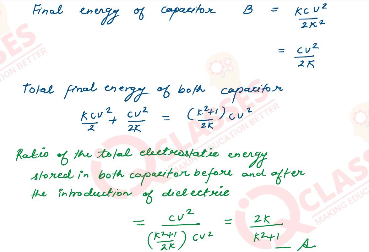 case study questions on electric potential and capacitance class 12