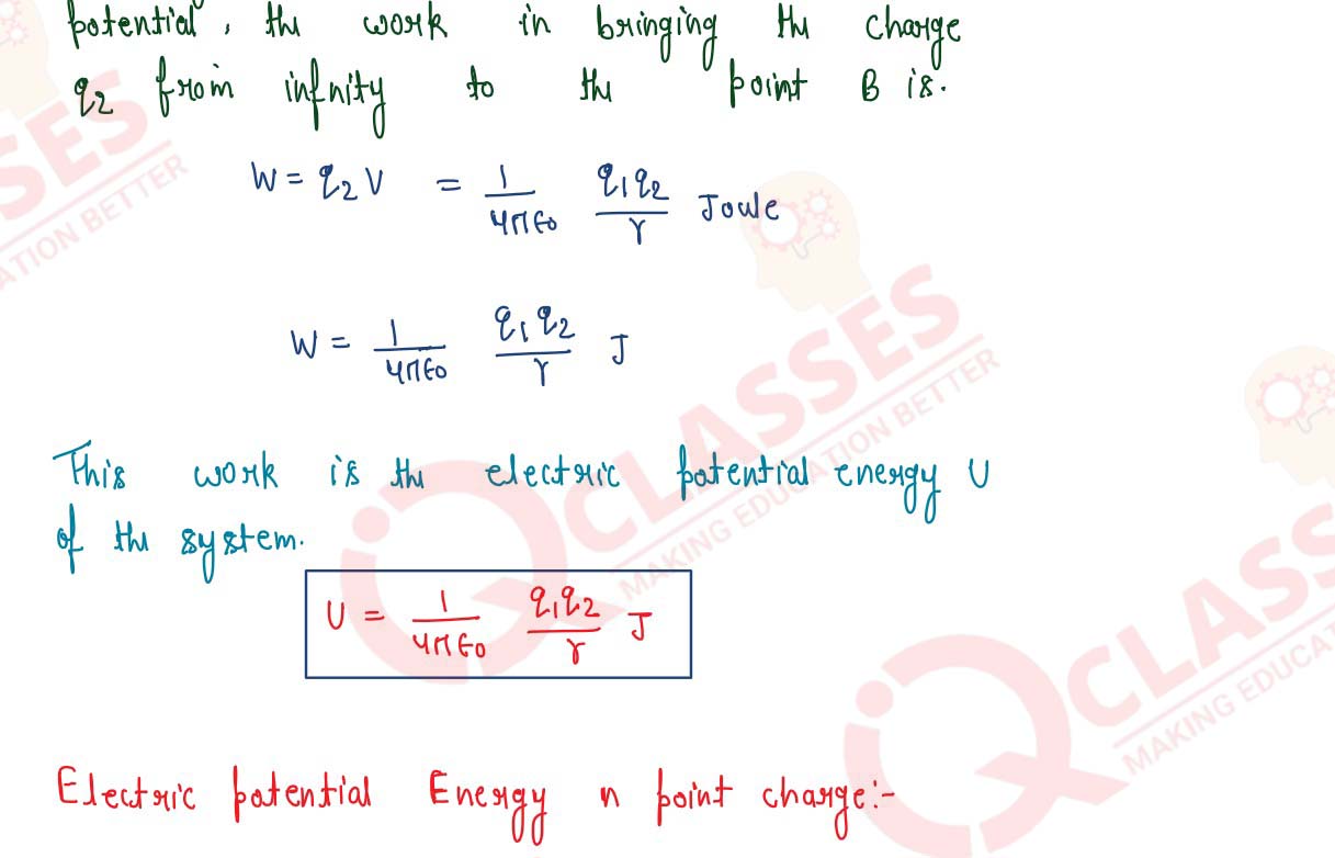 Generalise the result
            for a system of n point charges.