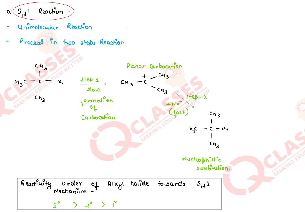 explain sn1 reaction with example