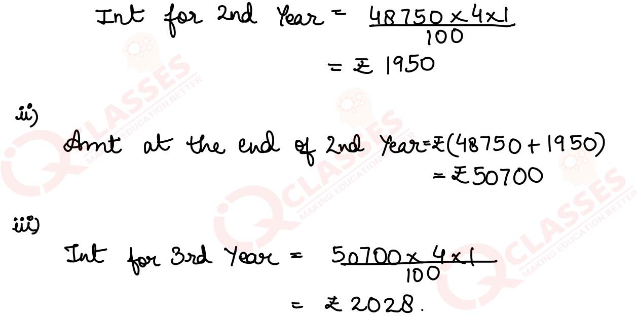 class9 ICSE Maths ML AGGARWAL Chapter Compound Interest