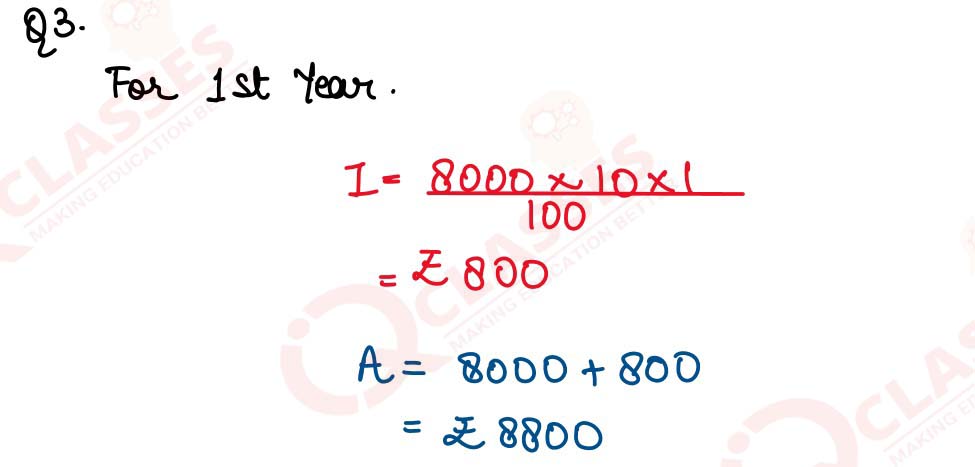 class9 ICSE Maths ML AGGARWAL Chapter Compound Interest