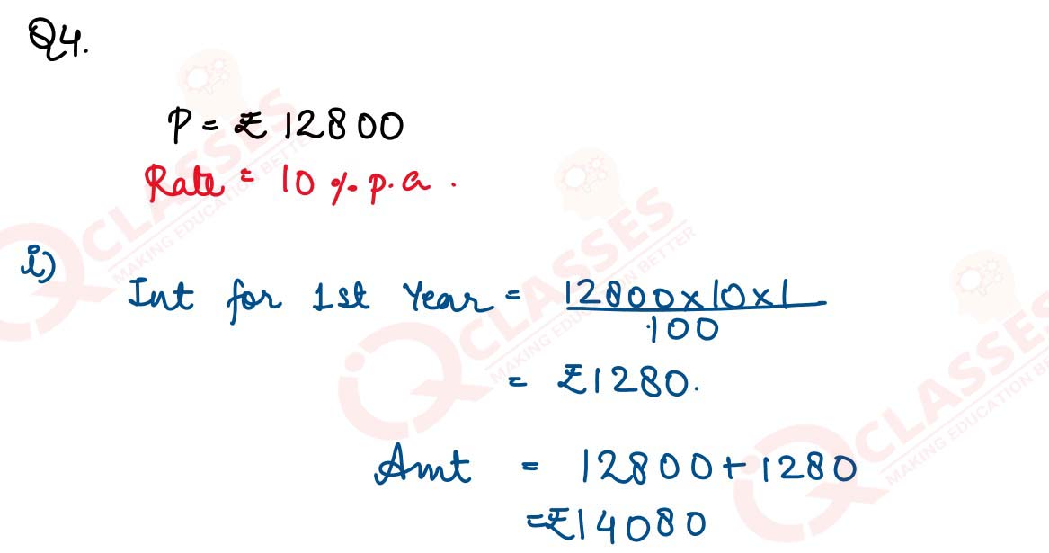 class9 ICSE Maths ML AGGARWAL Chapter Compound Interest