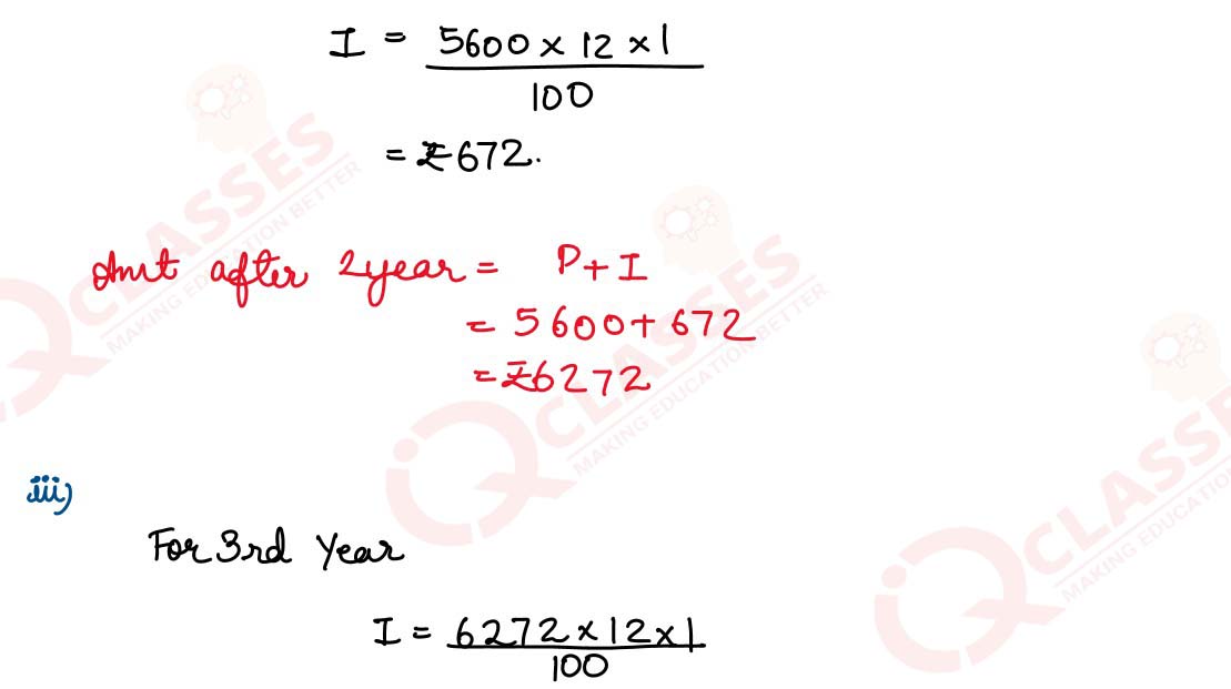 class9 ICSE Maths ML AGGARWAL Chapter Compound Interest