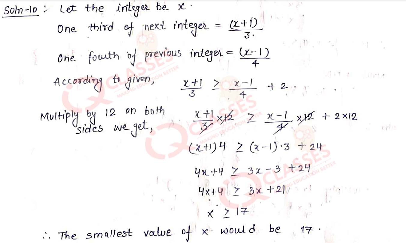 class10-icse-maths-important-questions-chapter-linear-inequations