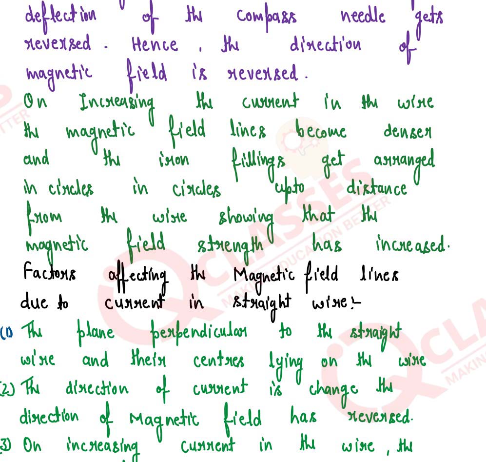 Electromagnetism Chapter Important Notes Class10 Icse 8725